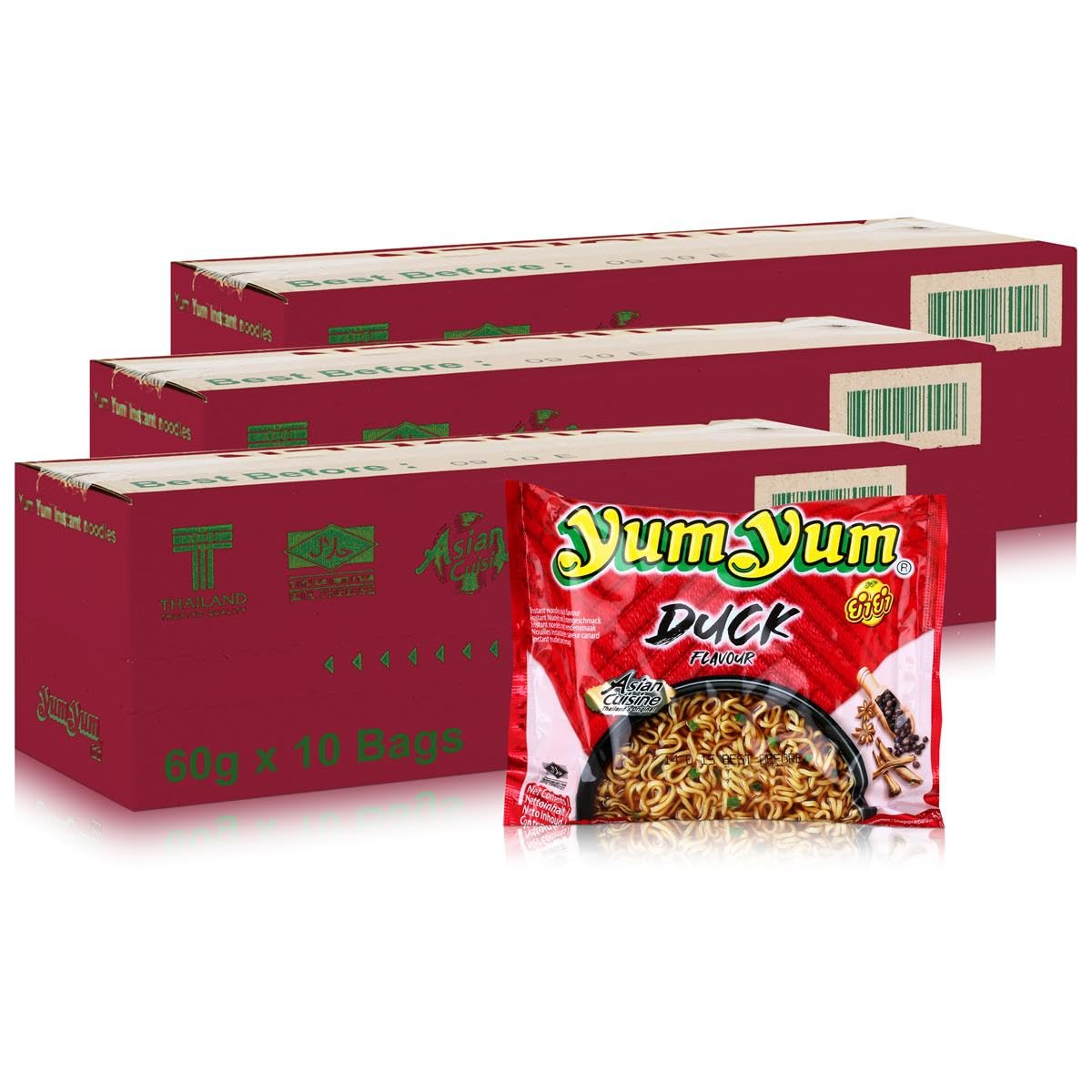30 x 60g Instant Nudeln mit DUCK / ENTEN Geschmack YumYum