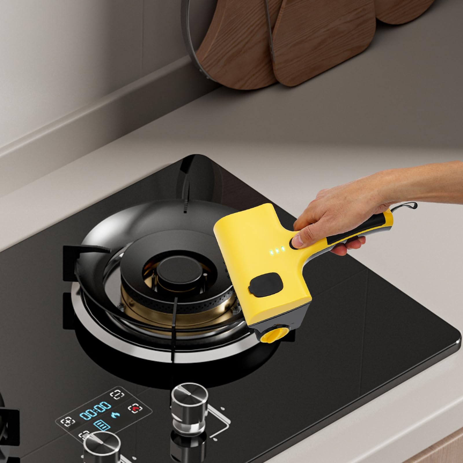 Spazzola per barbecue, spazzola elettrica a 2 velocità, con 2 testine rotanti a 360°, paraspruzzi, per bagni, vasche da bagno, cucina