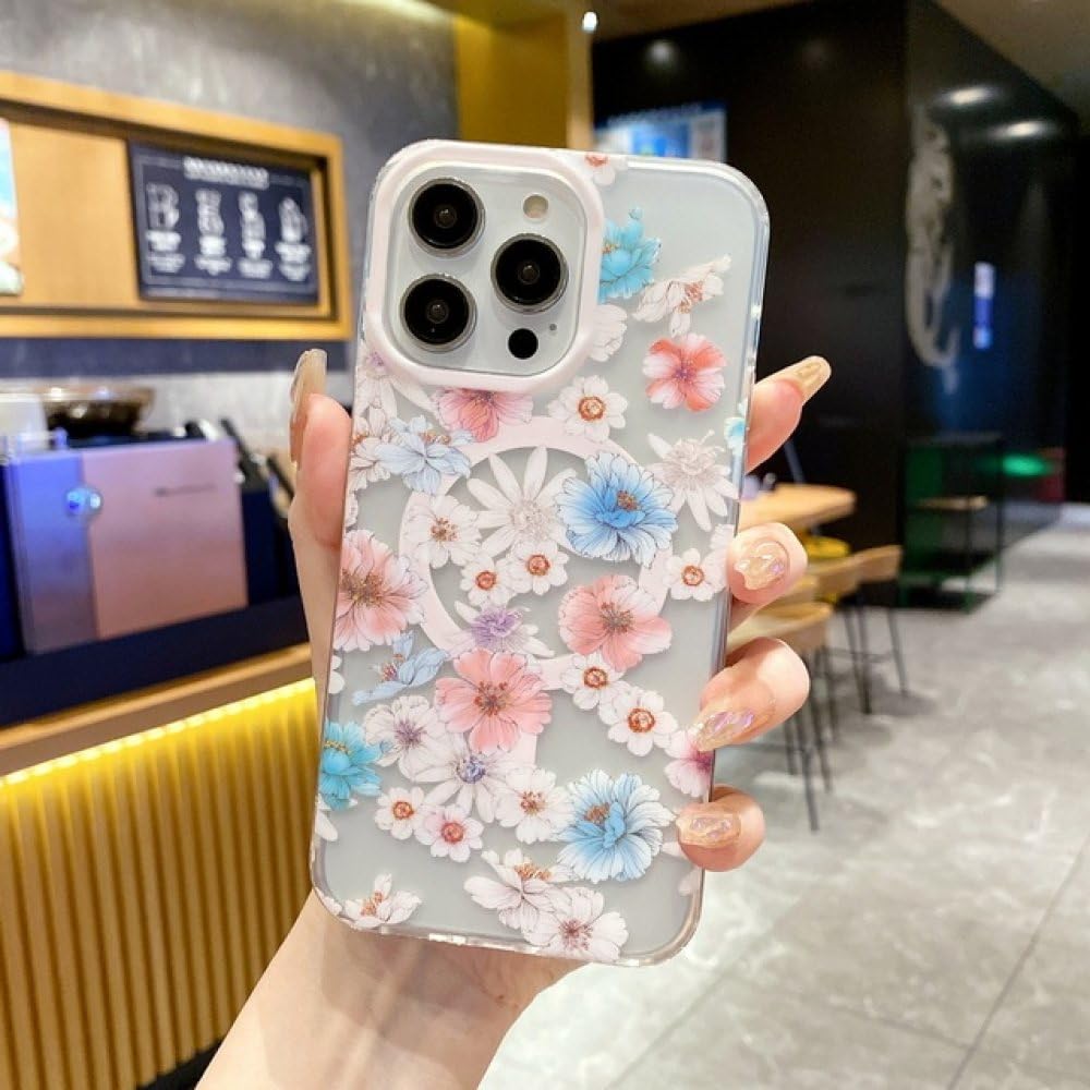 Coque rigide iPhone 13 fleur : finis les chocs et le jaunissement