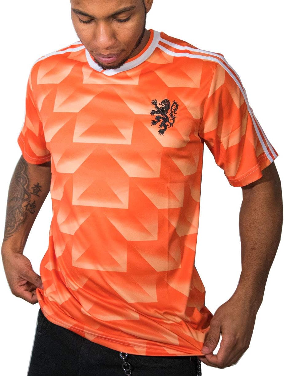 90s 1988 Dutch Holland Netherlands New Retro Remake classic football jersey t shirt t-shirt van Basten