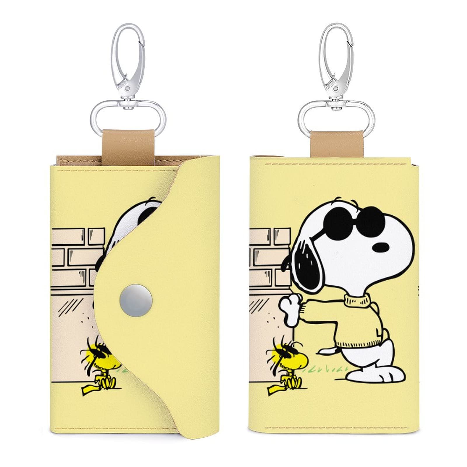 Amazon.co.jp: キーケース スヌーピー キーバッグ レザー カード