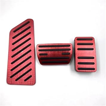 Car Foot Pedals Compatible For Honda CRV CR-V 20172022 Stainless Steel Pads Fuel Brake Non-slip No Drilling Alloy Covers Parts AccessoriesRed