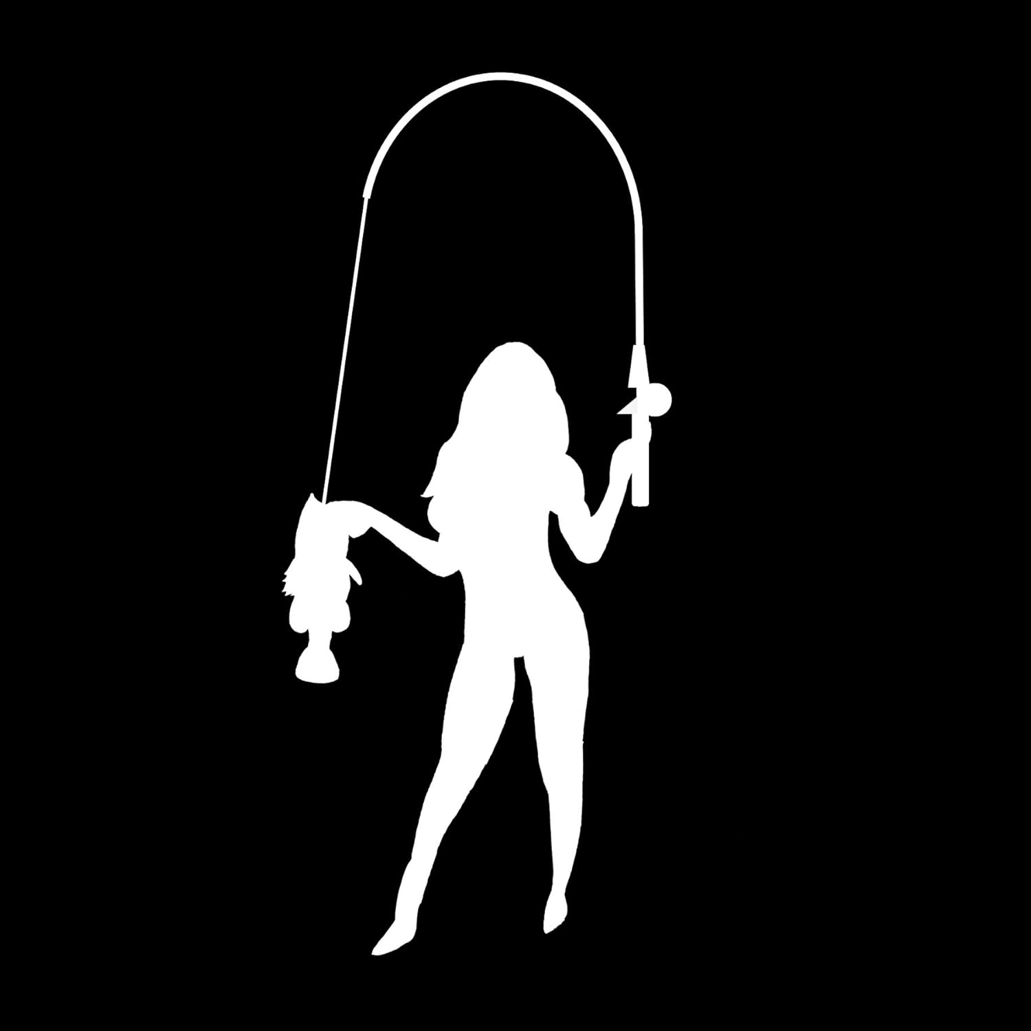 Amazon Co Jp オルルド釣具 フィッシングステッカー Go Fishing 釣り人6 また美女に釣られました 15 9cm 貼付用ヘラ付 クーラーボックス 車などのドレスアップに最適 釣りステッカー カーステッカー デカール シール 魚 ロゴ 文字 外装 デザイン モノクロ