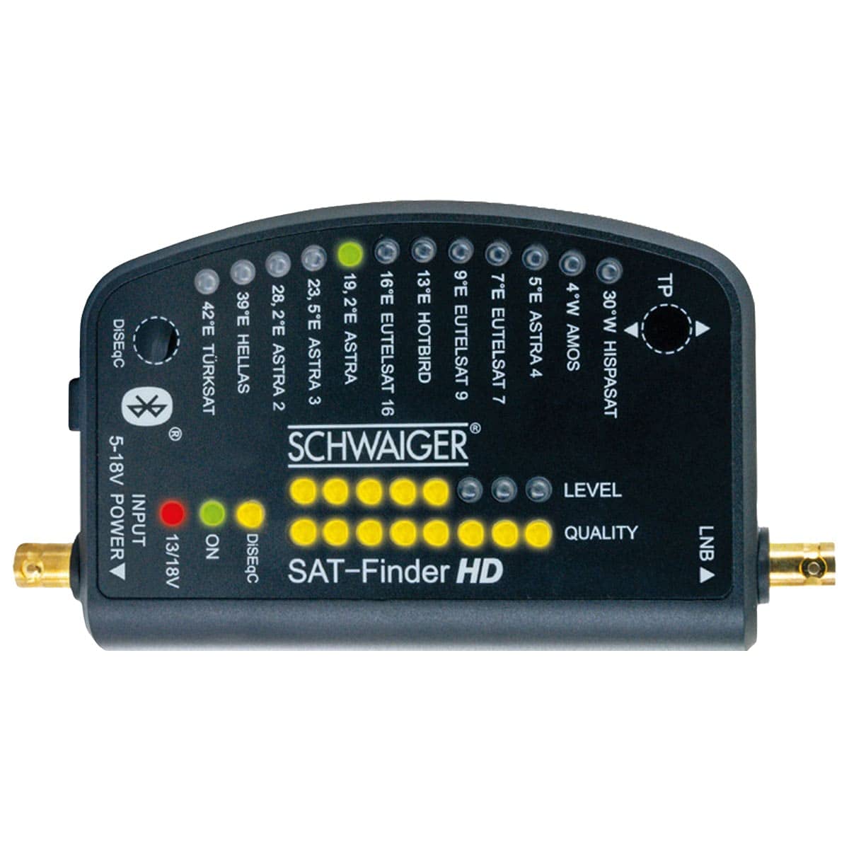 Schwaiger SF9003BT Pointeur Satellite numérique HD avec Bluetooth® et Propre Application