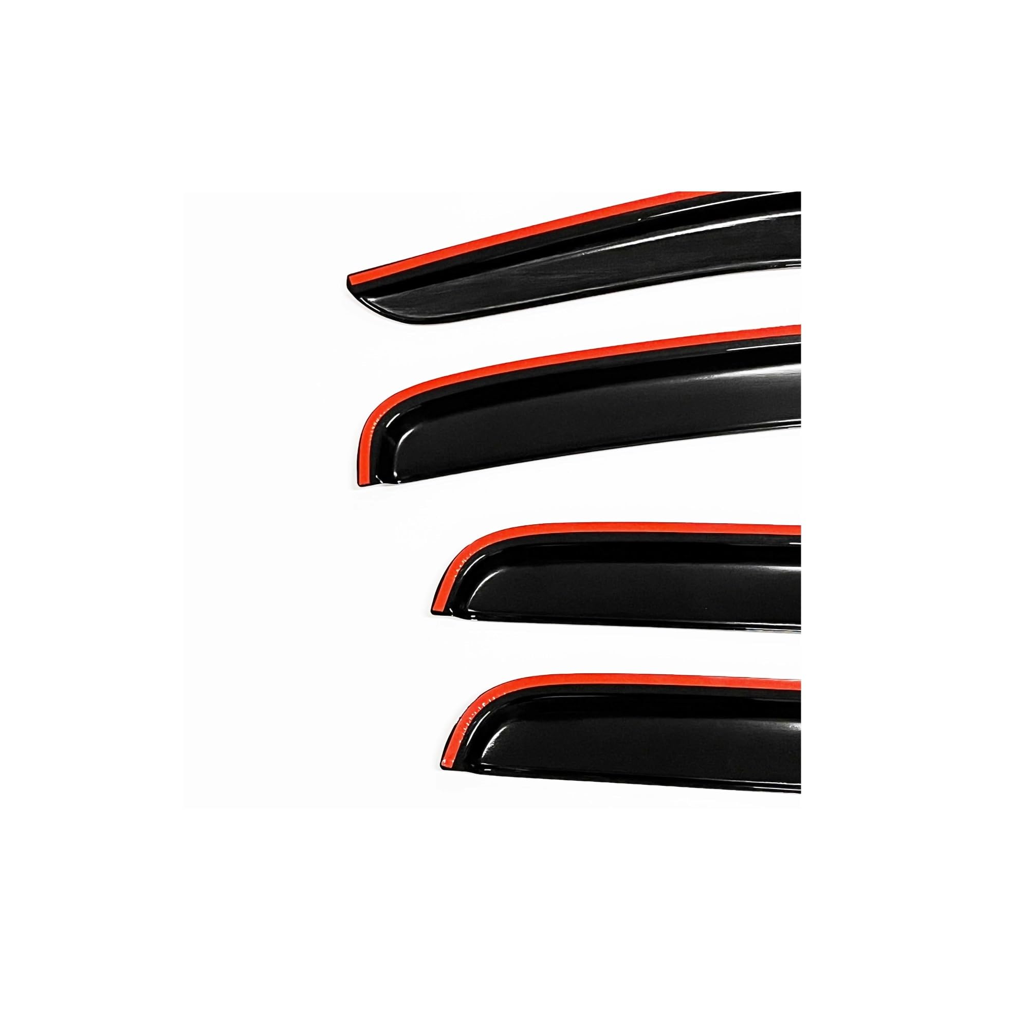Deflectores Viento 4 Piezas Protectores De Lluvia Viseras Ventana Parasol Cubierta Solar para Nissan para Navara 2004-2015 Cabina Doble Escudo Meteorológico