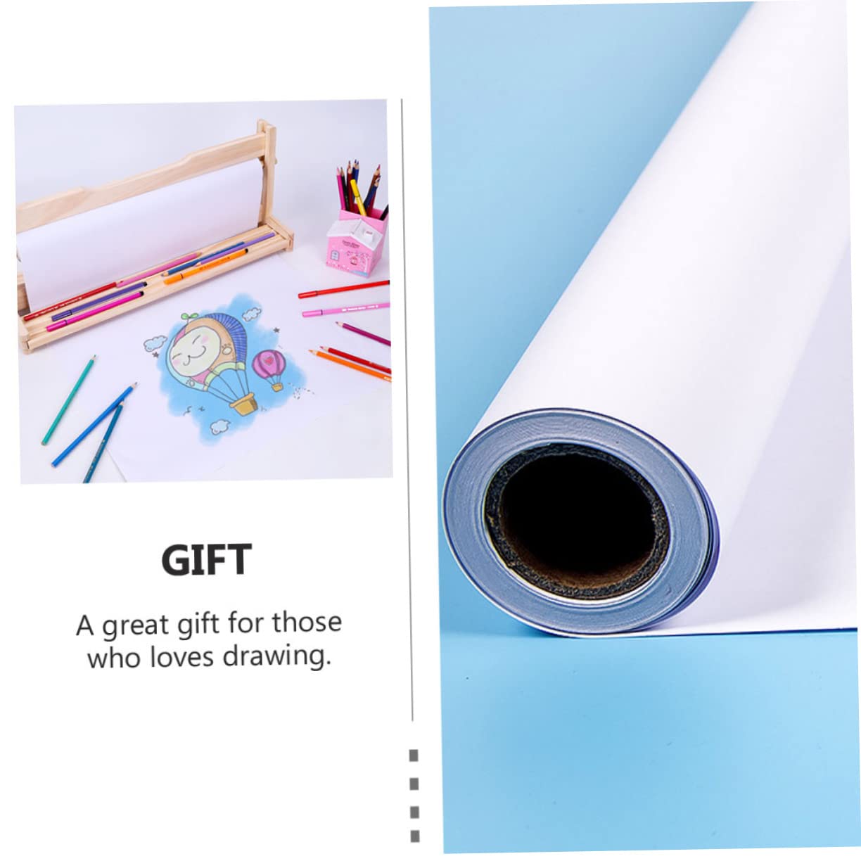 ERINGOGO Art Paper for Boys and Girls 3 Rolls Drawing Paper Rolls Sturdy Versatile