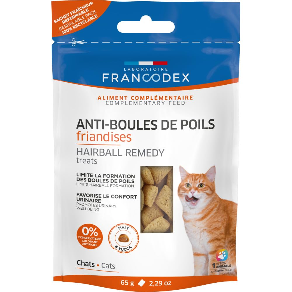 Francodex-​Friandises pour Chat d'intérieur pour Chatons et Chats 65g-​FR-​170245