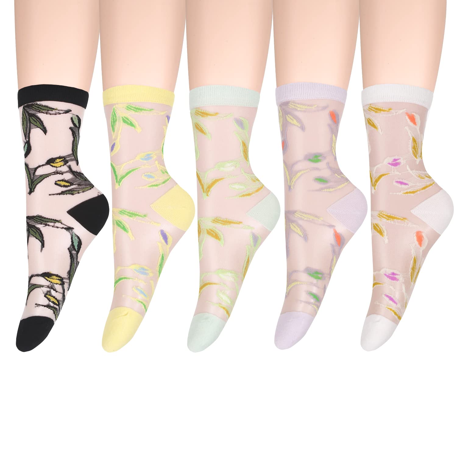 Benefeet Sox Calcetines transparentes para mujer