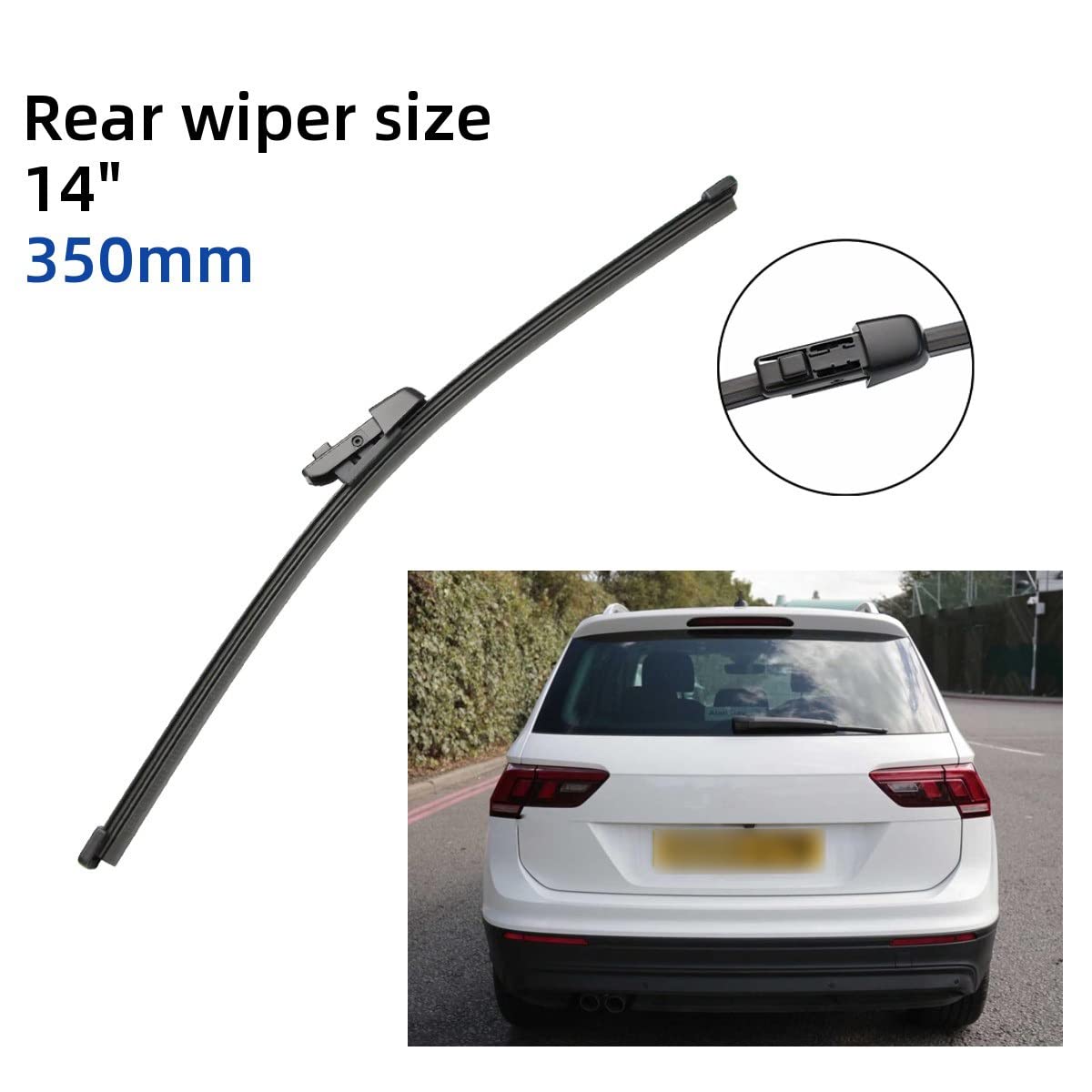 3 Pz/set Anteriore Posteriore Tergicristallo Spazzole Tergicristallo Accessori Tergicristallo 26 "21" 14" Per VW Per Tiguan MK2 2017 2018 2019 2020 Parabrezza