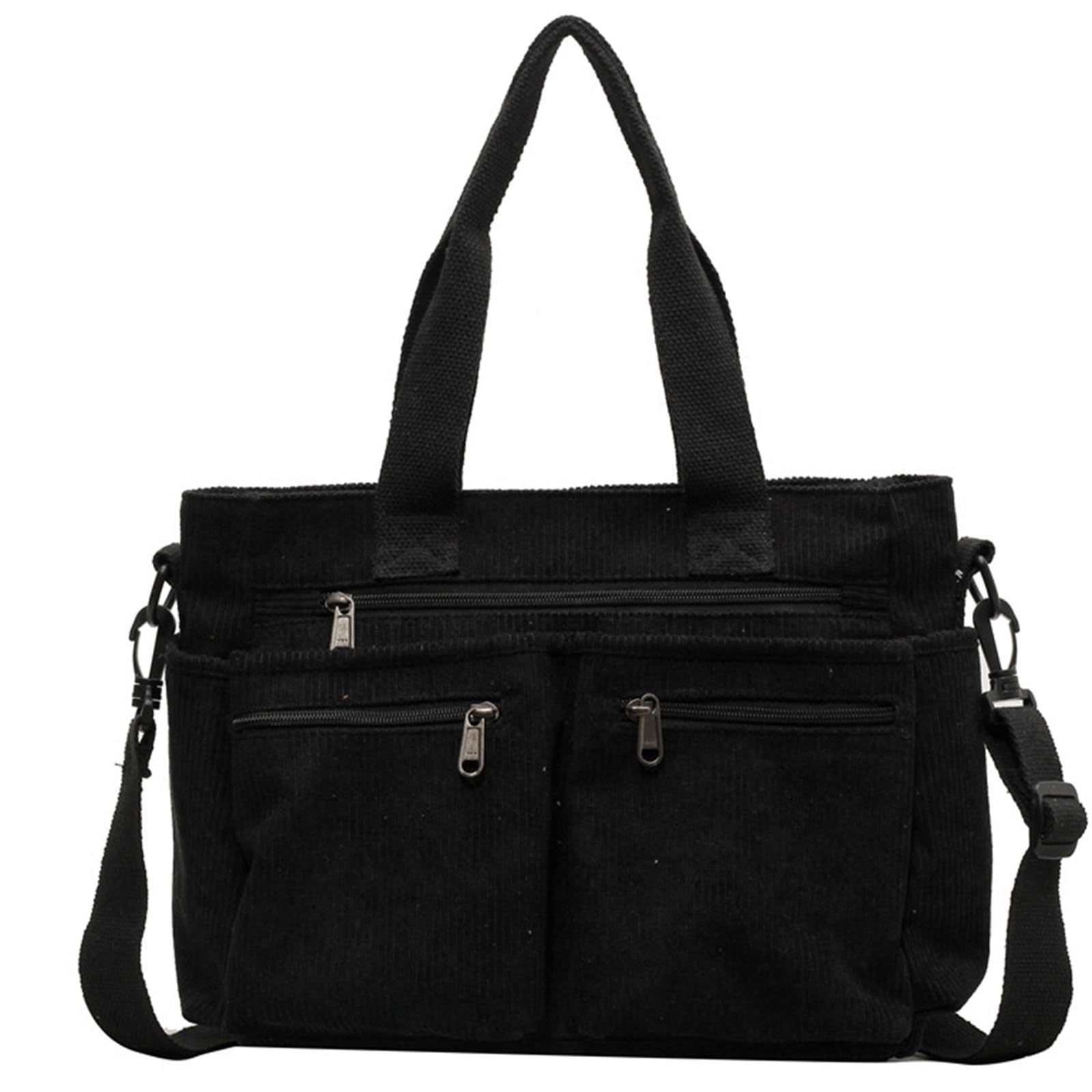 Sacoche en cuir véritable noir pour femme | Finition poignée et bandoulière chic