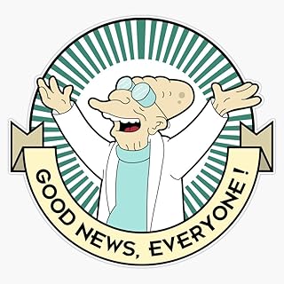 MAGNET Professor Farnsworth - Good News Everyone! Magnetic Vinyl Sticker Decal Magnet 5"