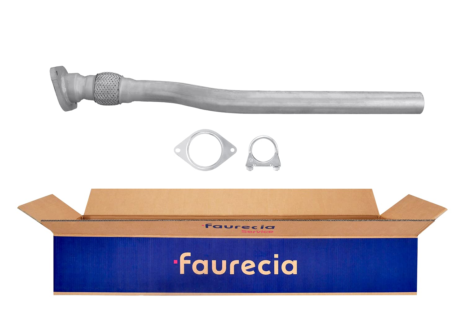 Hella 8LA 366 006-541 Exhaust Pipe - Easy2Fit Kit - Front - One Piece - Set with Attachments