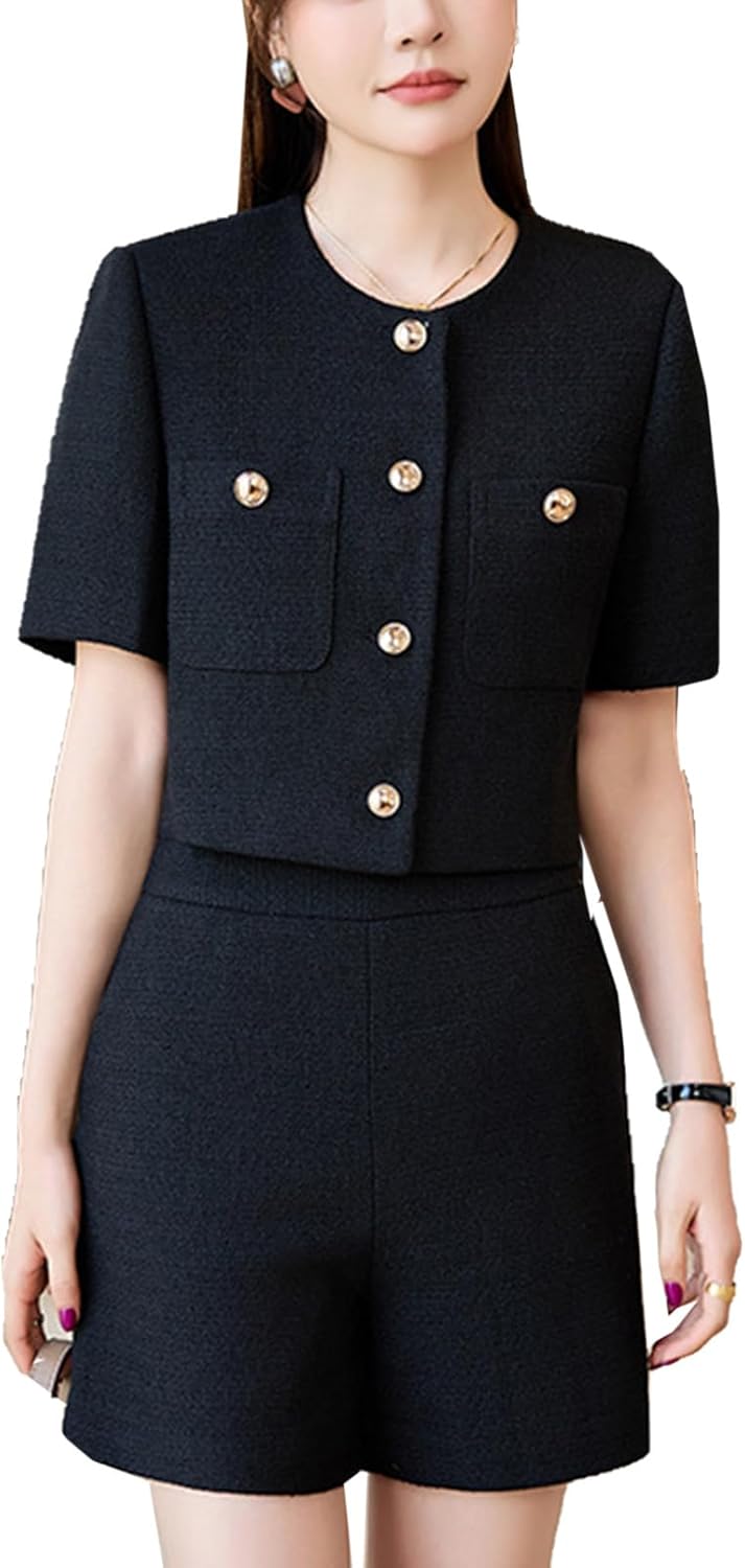 FDGFJ] セットアップ レディース スーツ ジャケット ショートパンツ 2