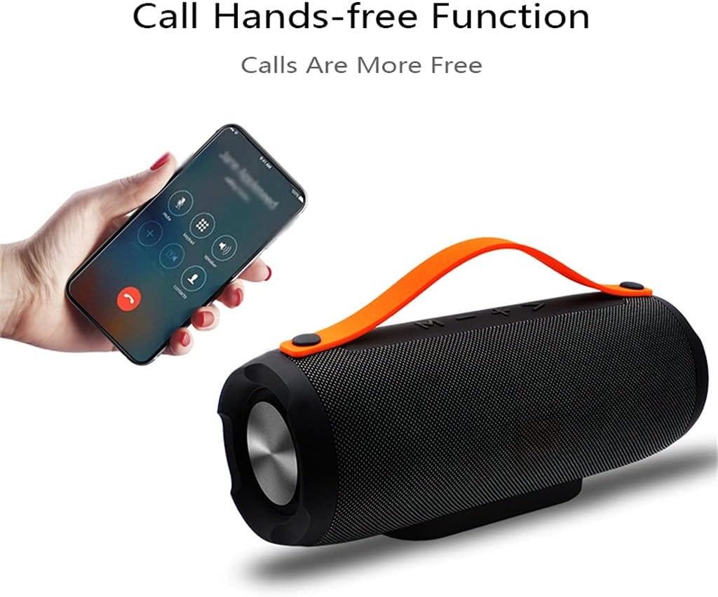 sound bars outdoor portable column wireless bluetooth speaker radio music stereo subwoofer waterproof color black