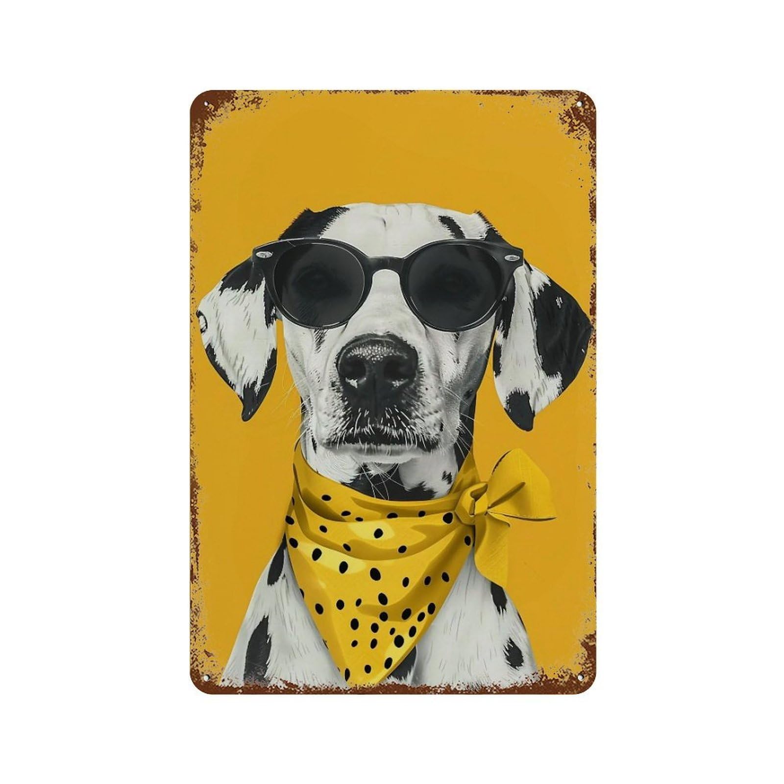 HDURYEYRYY Cool Bandana Beagle 02 Wall Retro Iron Vintage Art Metal Tin Sign Poster Modern Home Cofffee Club Art Bar Shop Decor 30x20cm