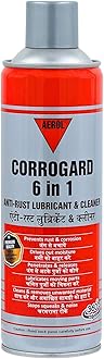Aerol Corrogard 6 in 1 Multi-Functional Oil Spray Grade 4141 (300 g/ 439 ml) - All Purpose Anti-Rust Cleaner Rust Remover Lubricant Degreaser Noise Remover For Home Improvement & Industrial Use