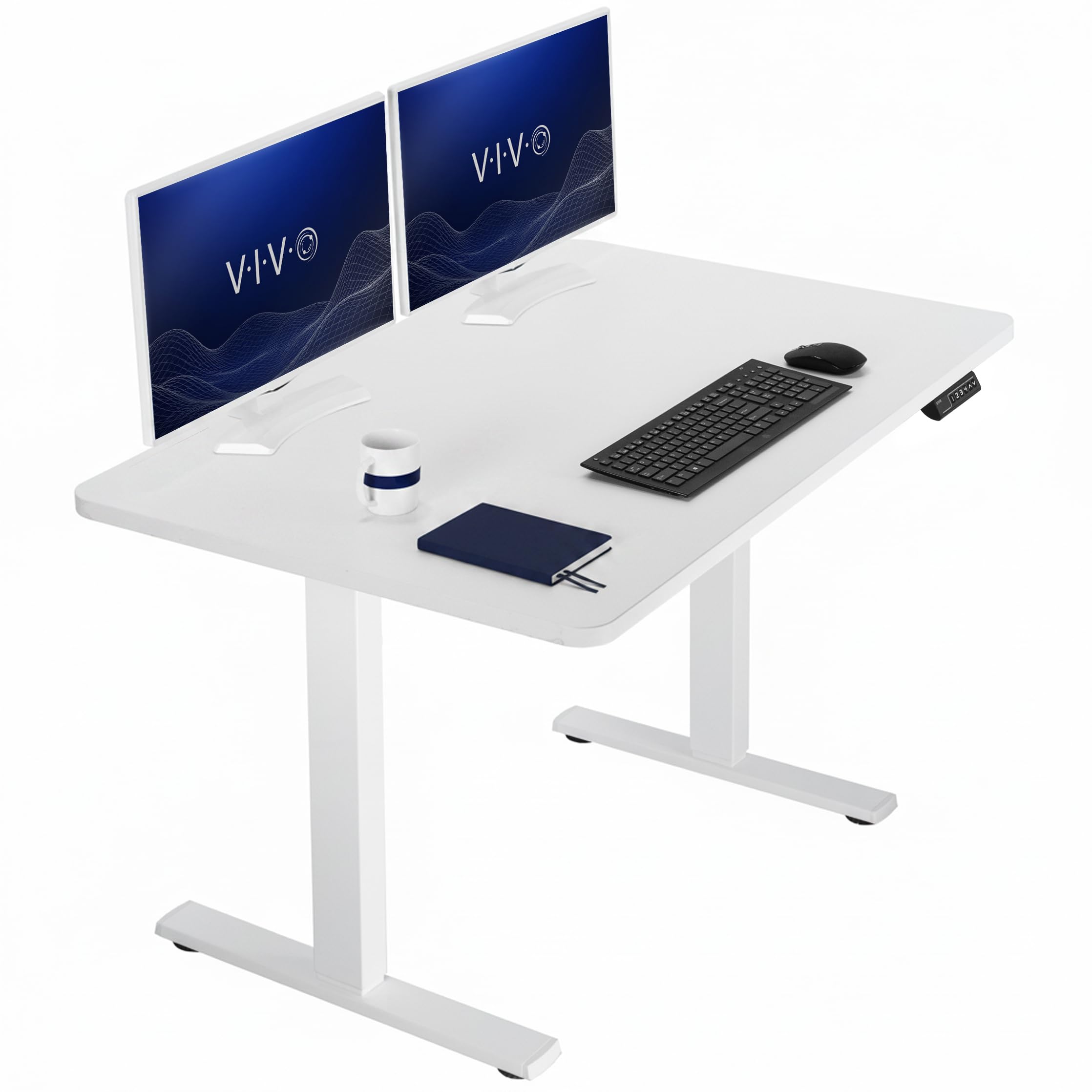 VIVO White 48 x 30 in Standing Desk, DESK-KIT-1W5W