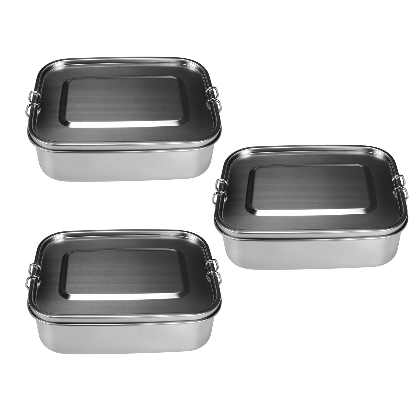 Hndhbfgrt 3X Bento Box Lunch Container,3-Compartment Bento Lunch Box for Sandwich and Two Sides,1400 Ml Food Container