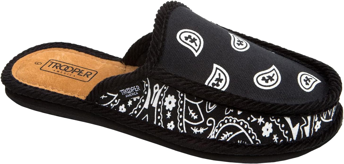 Trooper America KS-011 Bandana Paisley Open-Back Slipper