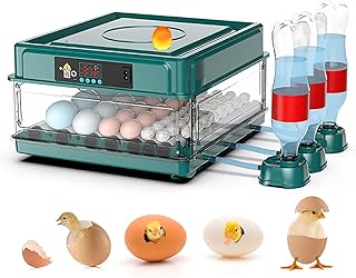 36 Incubators for Hatching Eggs Eggs Incubator with Automatic Turning and Water Replenishment Double Power Garantee for Hatching Chickens Duck Goose Quail Bird Duck Pigeon Eggs (36 Eggs)
