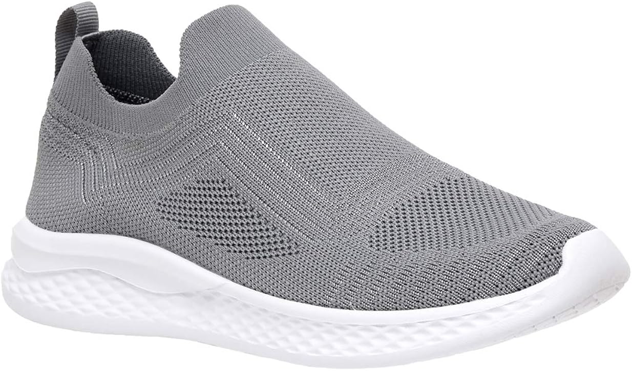 CUSHIONAIRE Women's Dorsy Stretch Knit Slip on Sneaker +Memory Foam & LiteSole