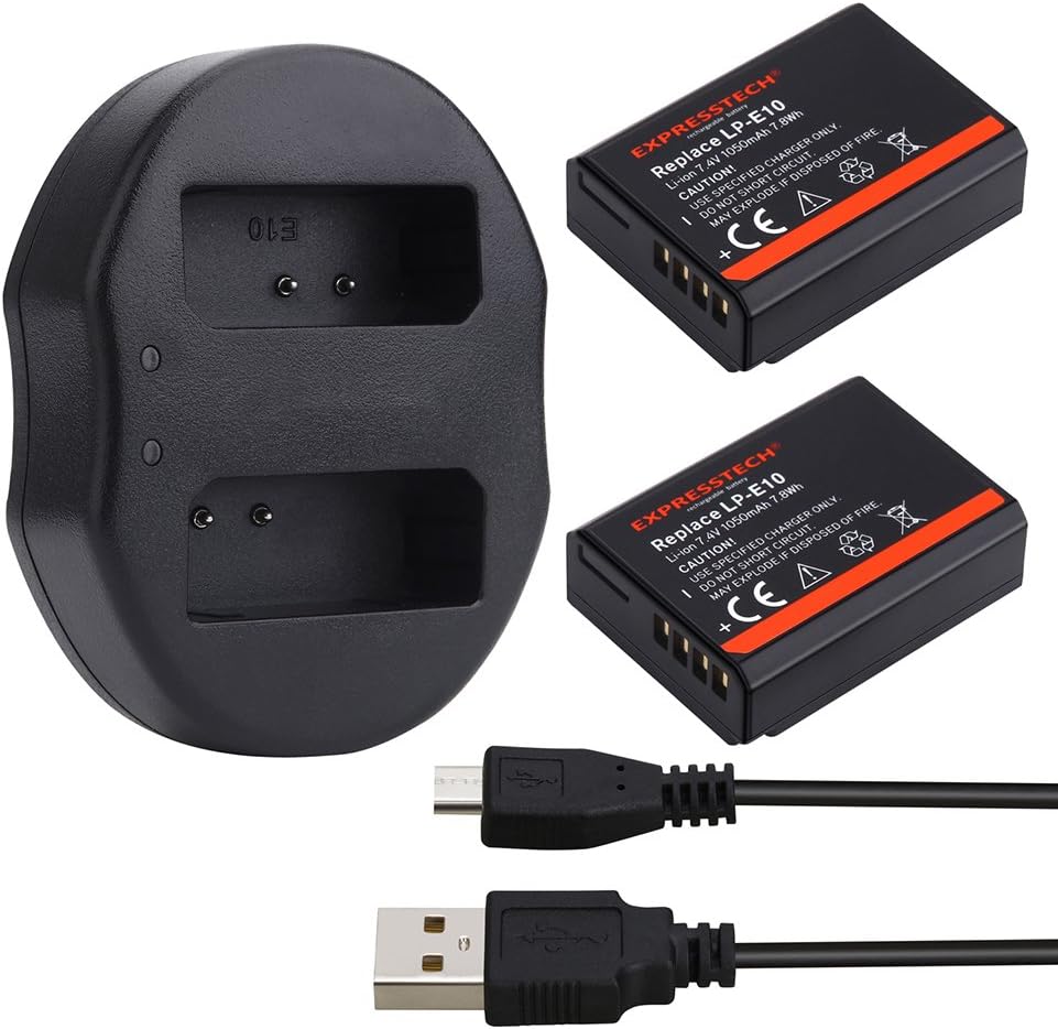 Expresstech - LP-E10 950mAh Replacement Battery for the Canon EOS 1100D, 1200D, 1300D, Kiss X50 and Rebel T3