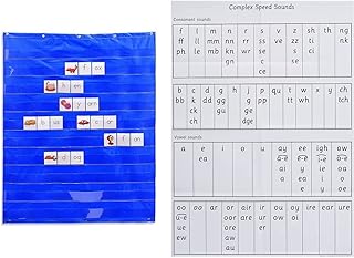 Learning Resources Standard Pocket Chart & Read Write Inc.: A0 Speed Sounds Poster: A0 Size (Read Write INC Phonics)