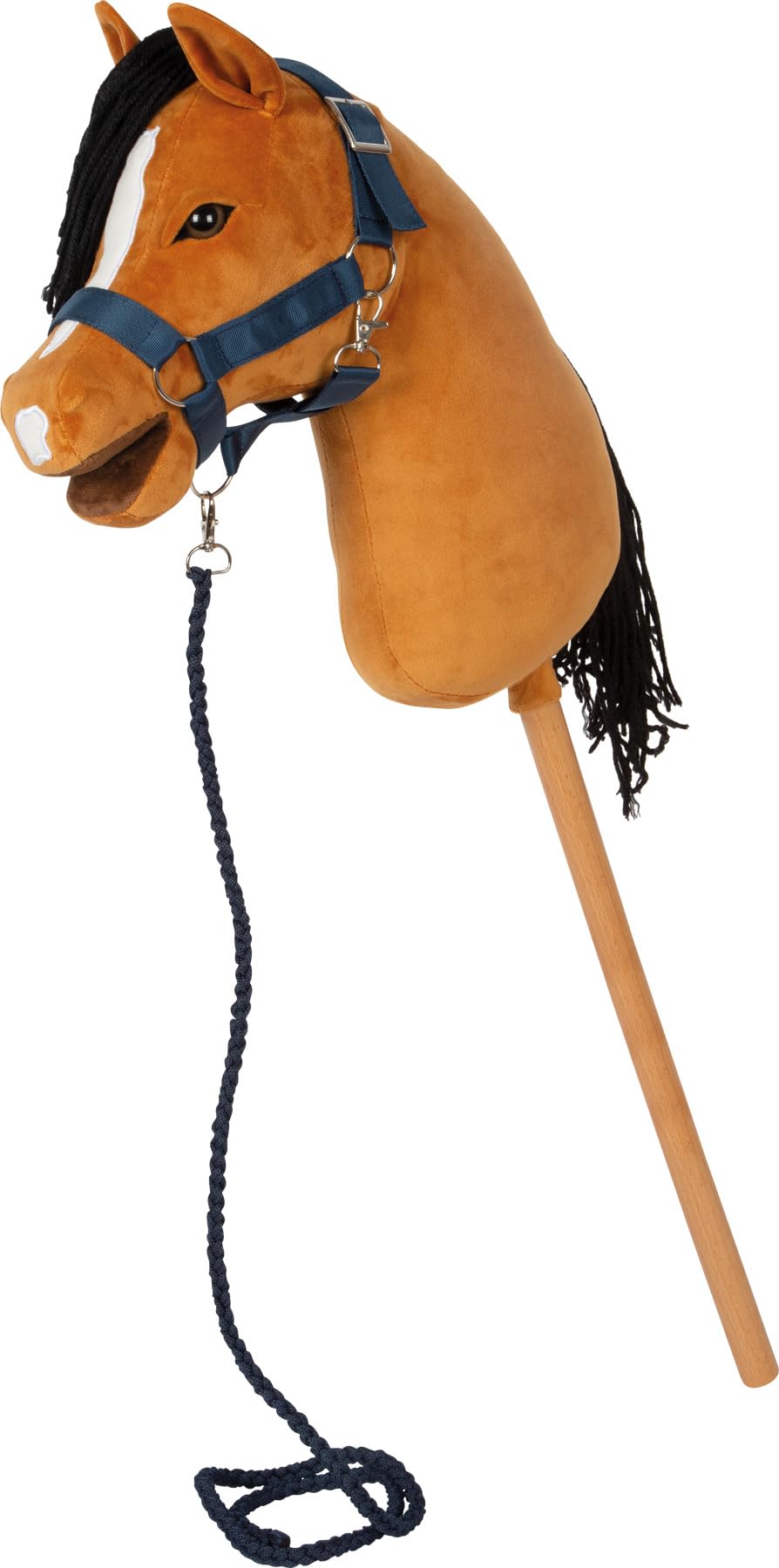 Small Foot Hobby Horse Marron « Melodie », Cheval bâton, Licol, bridon, Longe, dès 3 Ans, 12716