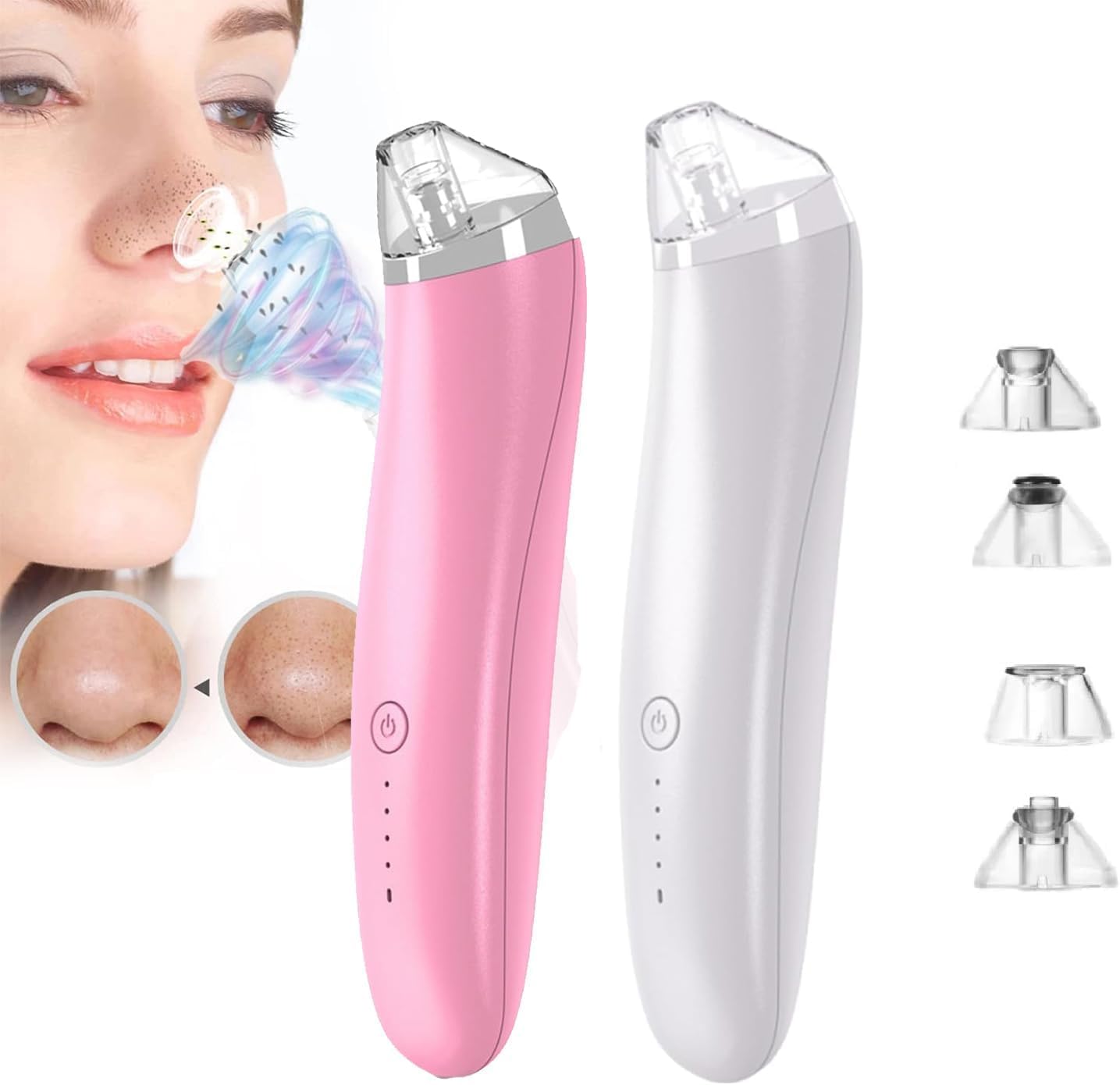 BHMVASE Blackhead Remover Pore Vacuum Kit, Face Suction