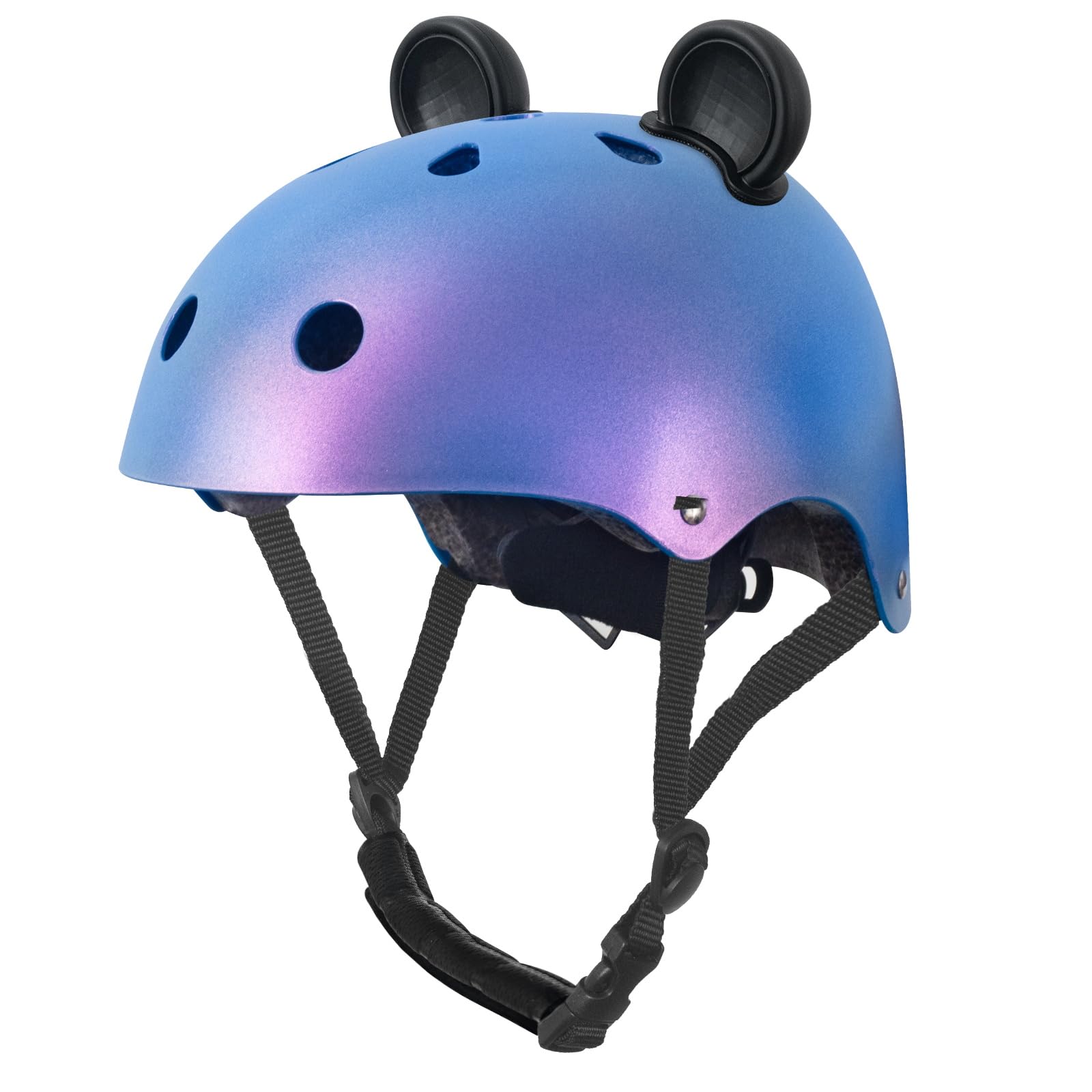 Nattork Kid's Bicycle Helmet for Girls or Boys Adjustable Size Muti-Sports Helmet for Skateboard Roller Skates with Cute Panda Style Blue