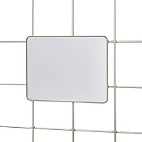 Vista 20 de InterDesign Jayce Sistema de pared metálica, panel de organización modular de rejilla para el almacenamiento adicional en la cocina