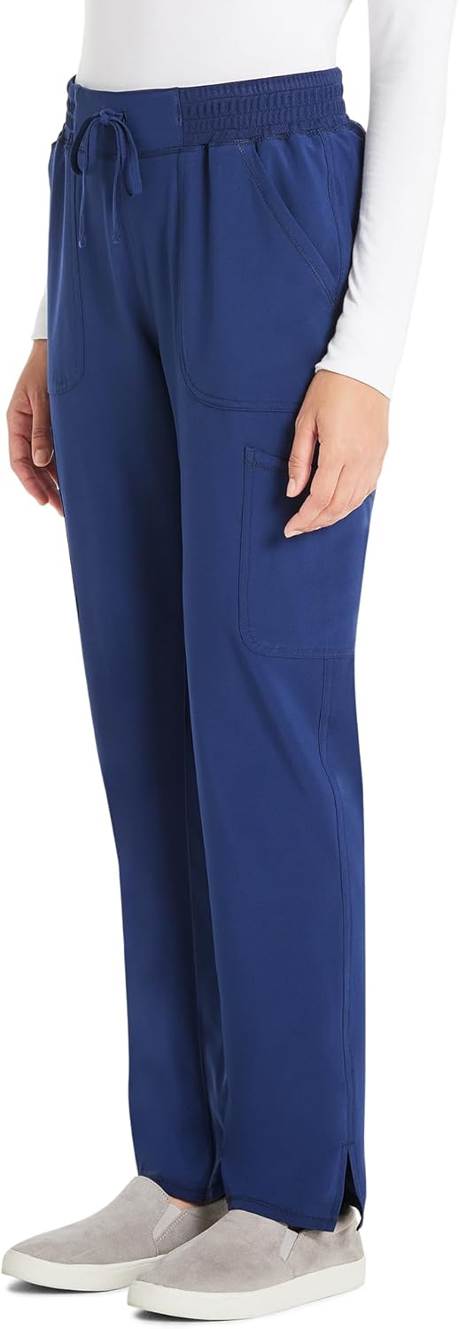 Scrubstar Women Straight Leg Scrub Pants Soft Stretch Drawstring Medical Uniform Bottom with Cargo Pockets Women Scrub Pant - Image 4