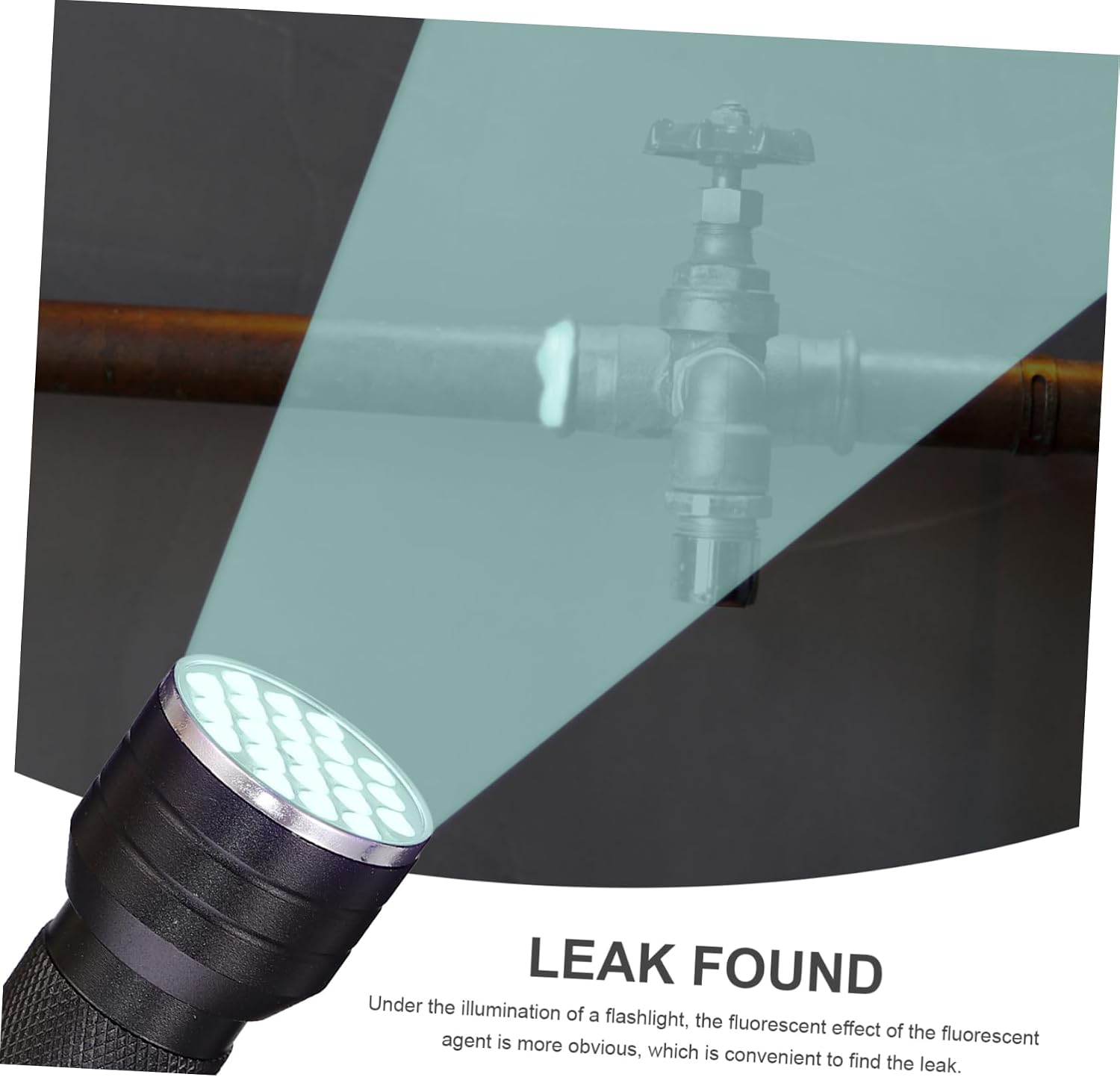 Zerodeko Leak Test Tool Set Kit for Car Leak Detection Flashlight and Storage Box
