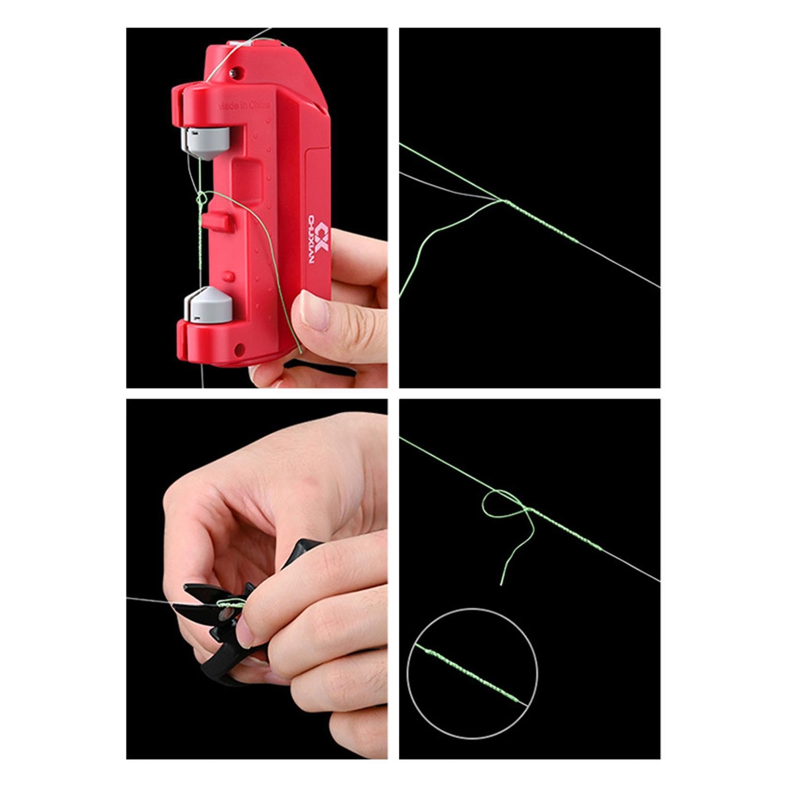 predolo Anudador de Pesca Eléctrico, Alimentado por USB, Portátil, Rápido Y Práctico, Herramienta para Hacer Nudos, Equipo de Pesca
