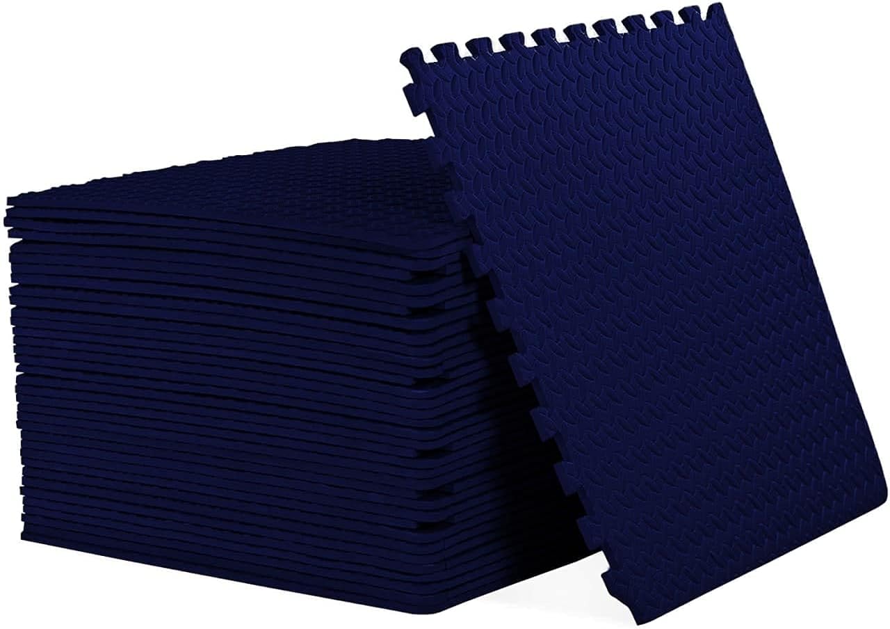 ComFy Mat Puzzle Exercise Mat, EVA Foam Interlocking Tiles, Protective Flooring for Gym & Workouts, 10mm thick