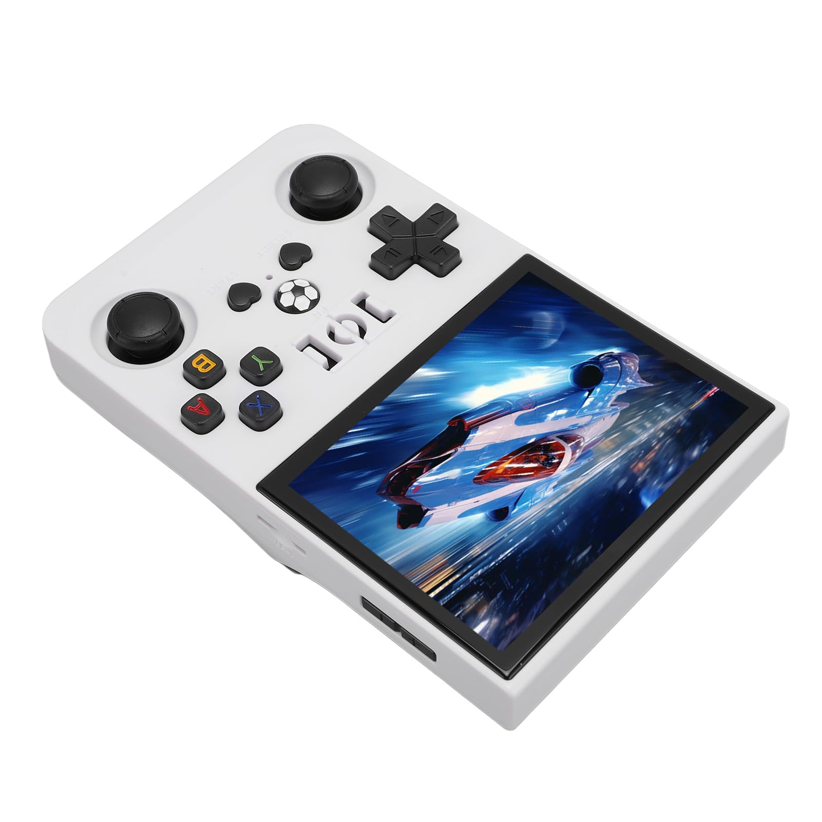 Konsole Gier, 3,5 -calowa Wyświetlacz IPS ponad 18000 Gier Retro Gaming Console Dual 3D Joysticks, Spring L R Klawisze, RK3326, Pamięć, Akumulator 4000 MAh, Czysty Szeroki Kąt