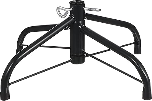 DOITOOL Soporte para árbol de Navidad base de árbol de Navidad de hierro de 5 pulgadas de altura soporte plegable universal para árbol de Navidad
