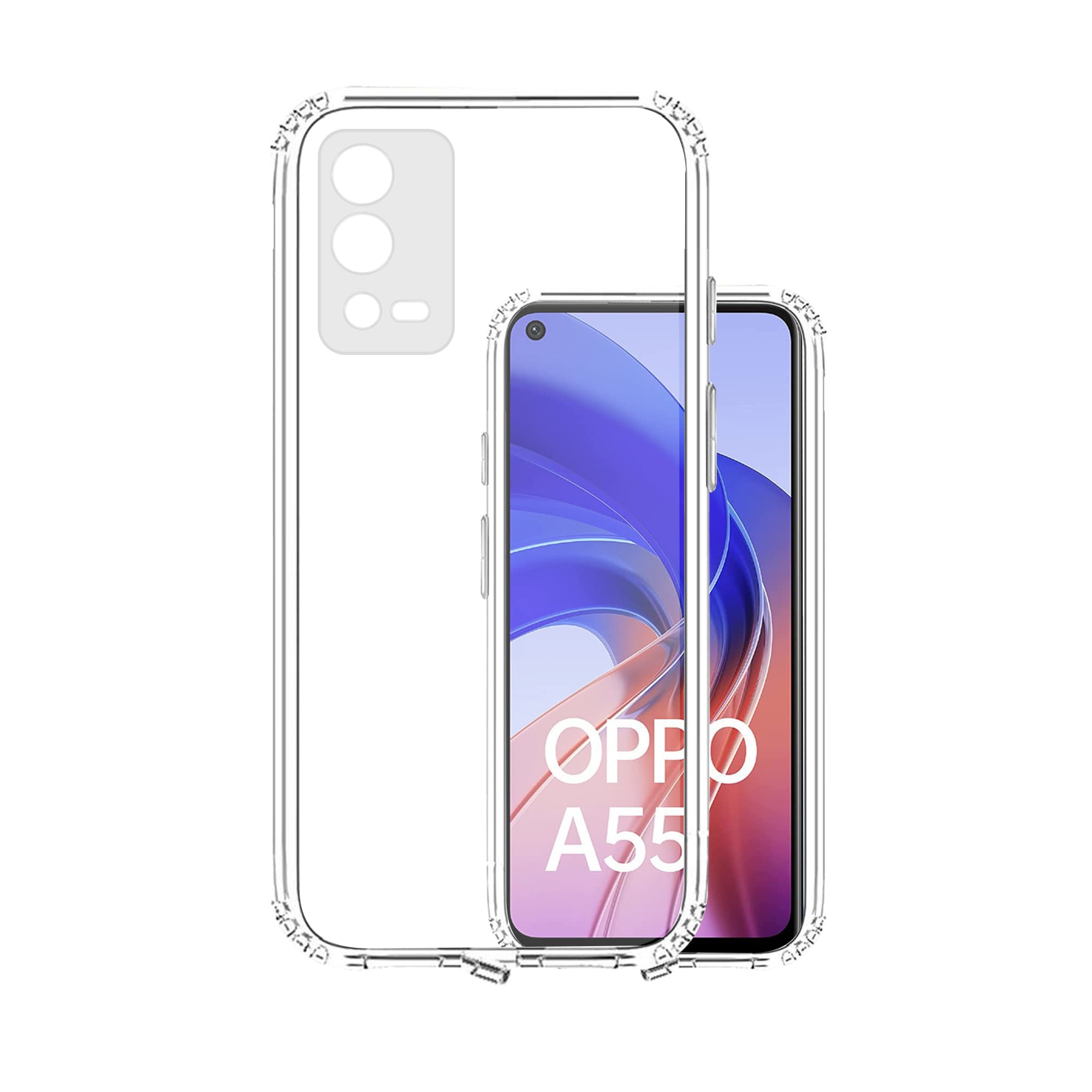 VIDO Transparent Back Case Cover for Oppo A55 4G (Soft & Flexible & Camera Protection Back Case) (B09J2Q94KF) Amazon Price History, Amazon Price Tracker