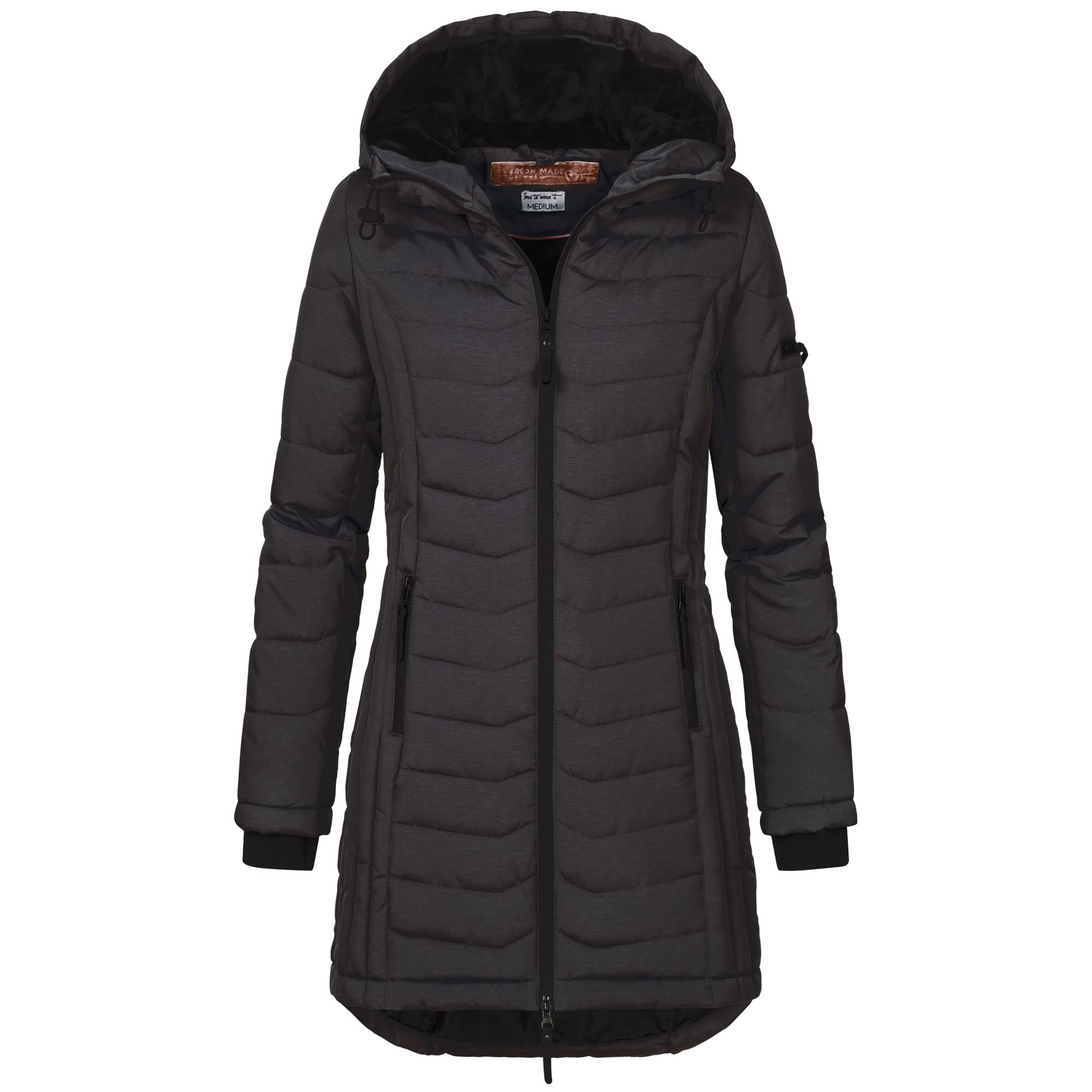 Sublevel Damen Übergangs Jacke Herbst Winter Outdoorjacke mit Kapuze sportlicher Damen Mädchen Parka S M L XL XXL 3XL 4XL 5XL