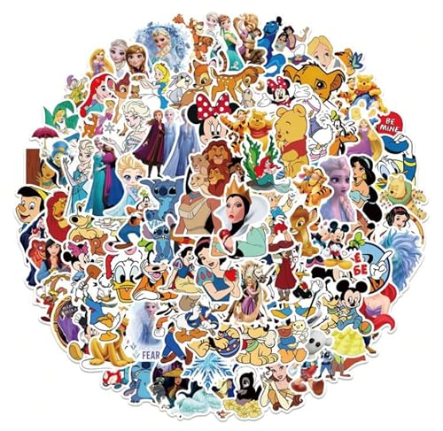 Cartoon Stickers 100PCS Asverbet Cute Sticker for Kids Teens...