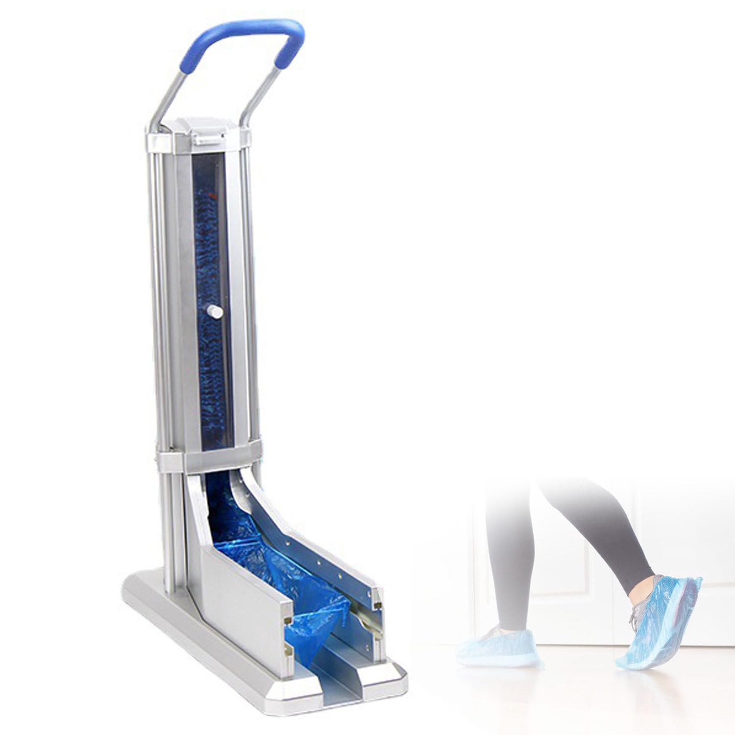 Distributeur automatique de couvre-chaussures portable pour couvre-chaussures jetables, idéal pour l'intérieur, l'hôpital, le magasin et le bureau