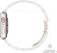 Vista 130 de Lightweight Resin Band For Apple Watch Series 11 10 SE 9 8 7 6 5 4 3 2 1 Ultra 3 2, Fashion Adjustable Replacement Strap for iWatch Bands 38mm 40mm