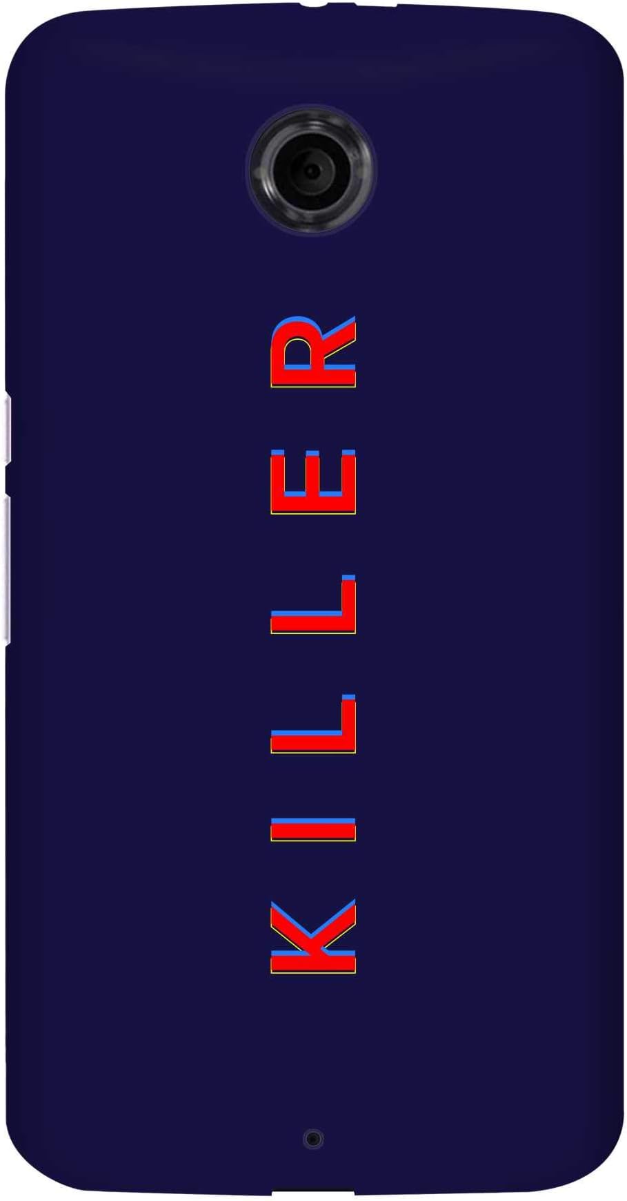 Stylizedd Case Compatible with Google Nexus 6 Case Slim Snap Classic Series Customized Mobile Cover Hard PC Shield Matte Finish Print [Designed for Google Nexus 6] - Killer