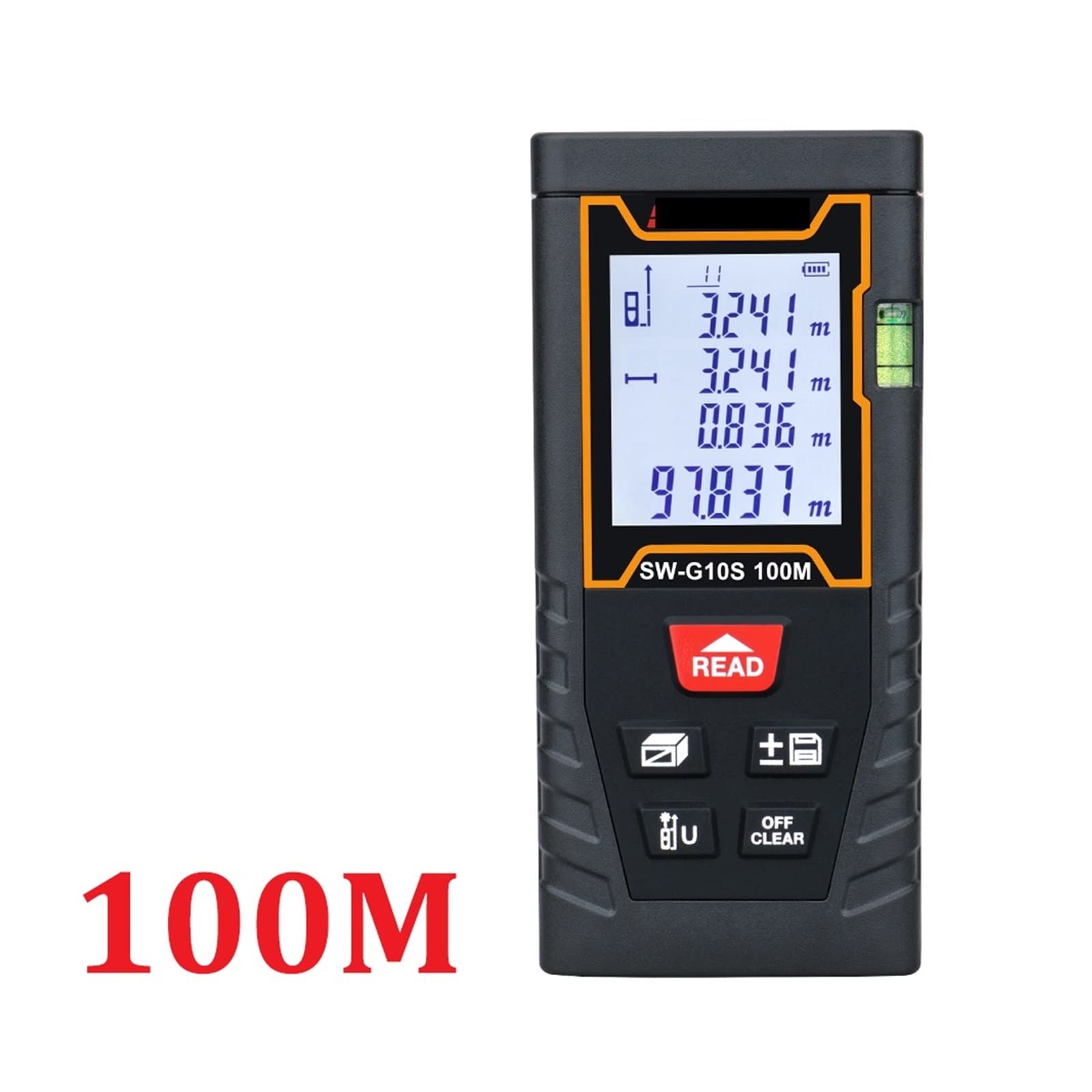 medidor de Distancia láser, Medidor de Distancia láser Telémetro Digital 100m 70m 50m Telémetro Cinta métrica Regla de Nivel electrónico Medir Distancia, área y Volumen