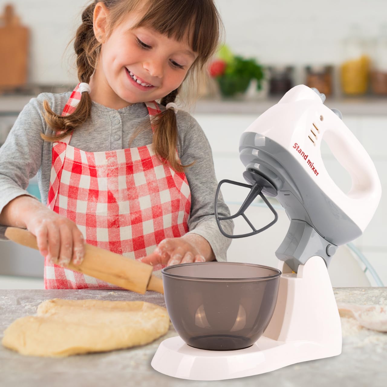 MalPlay Robot kuchenny, zabawka kuchenna, akcesoria do pieczenia, akcesoria kuchenne do zabawek, mikser dla dzieci od 3 lat