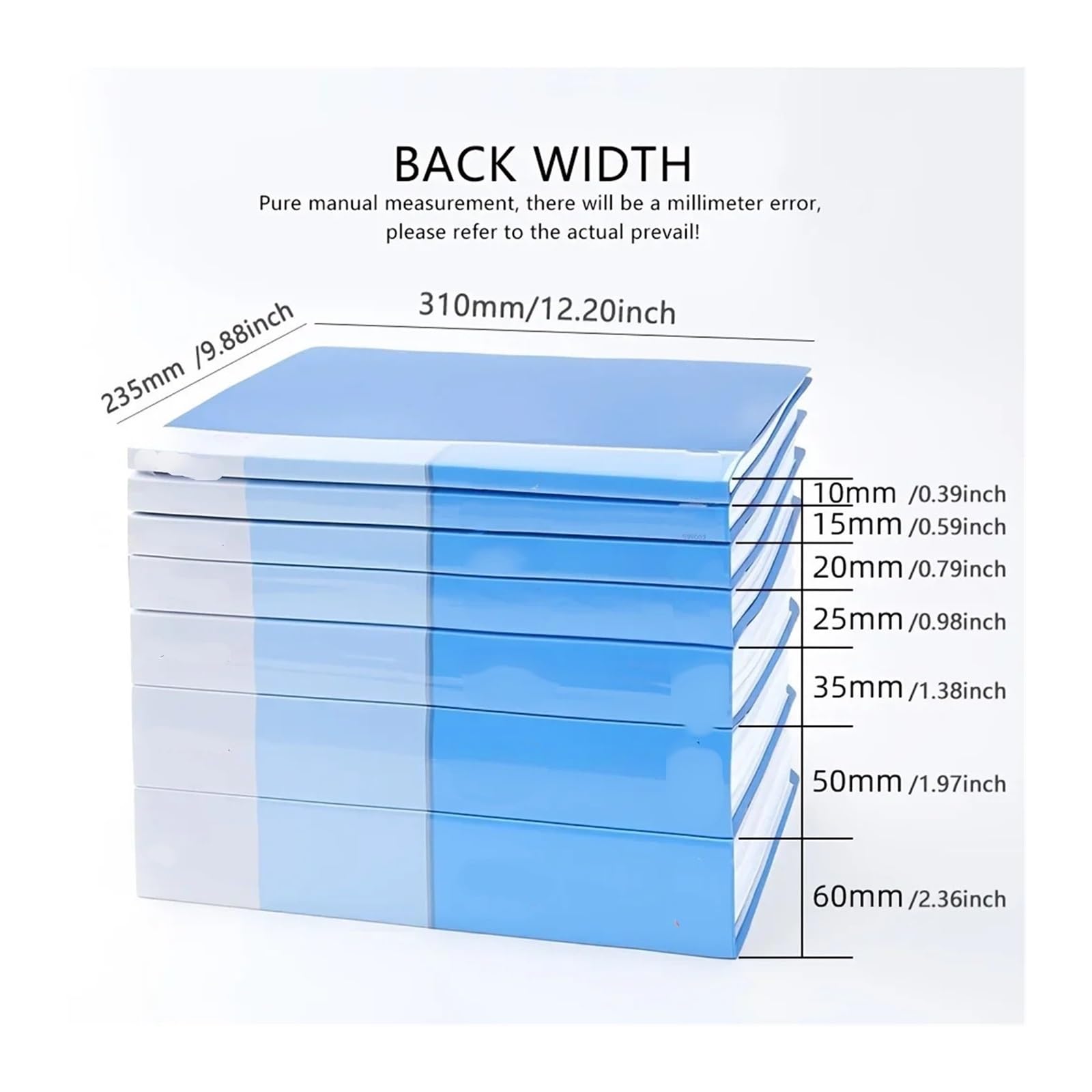 Music Sheet Chormappe Dateiordner | Transparente Einlegeblätter im A4-Format for Organisieren und Präsentieren von Dokumenten im Büro(1pcs-blue-100pages)