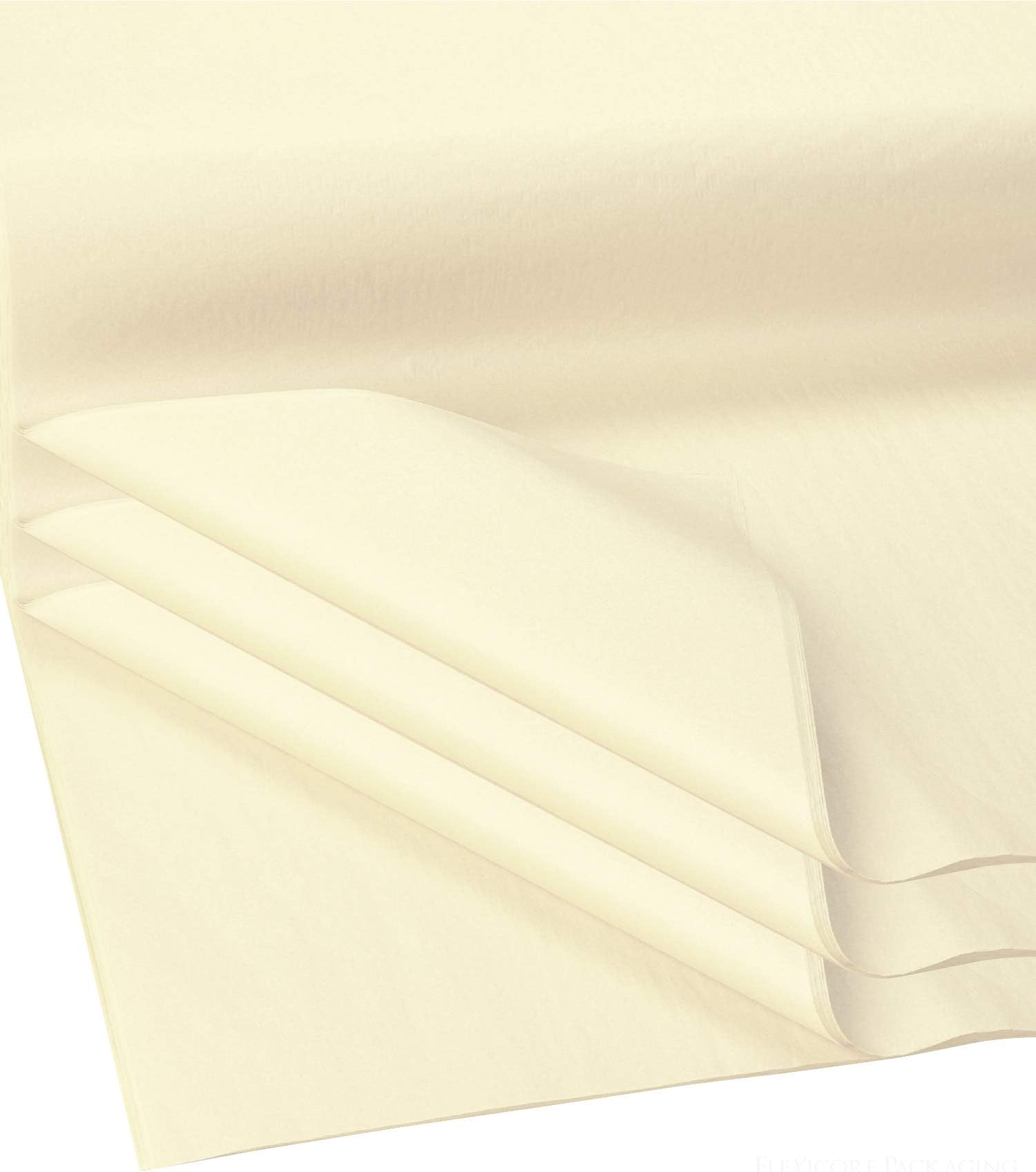 Flexicore Packaging Ivory Gift Wrap Tissue Paper Size: 15 Inch X 20 Inch | Count: 100 Sheets | Color: Ivory