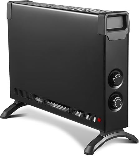 Miniatura 1 de Calentador de panel de convección, calentador de espacio portátil independiente de 1500 W, distribución rápida del calor, calentadores eléctricos de