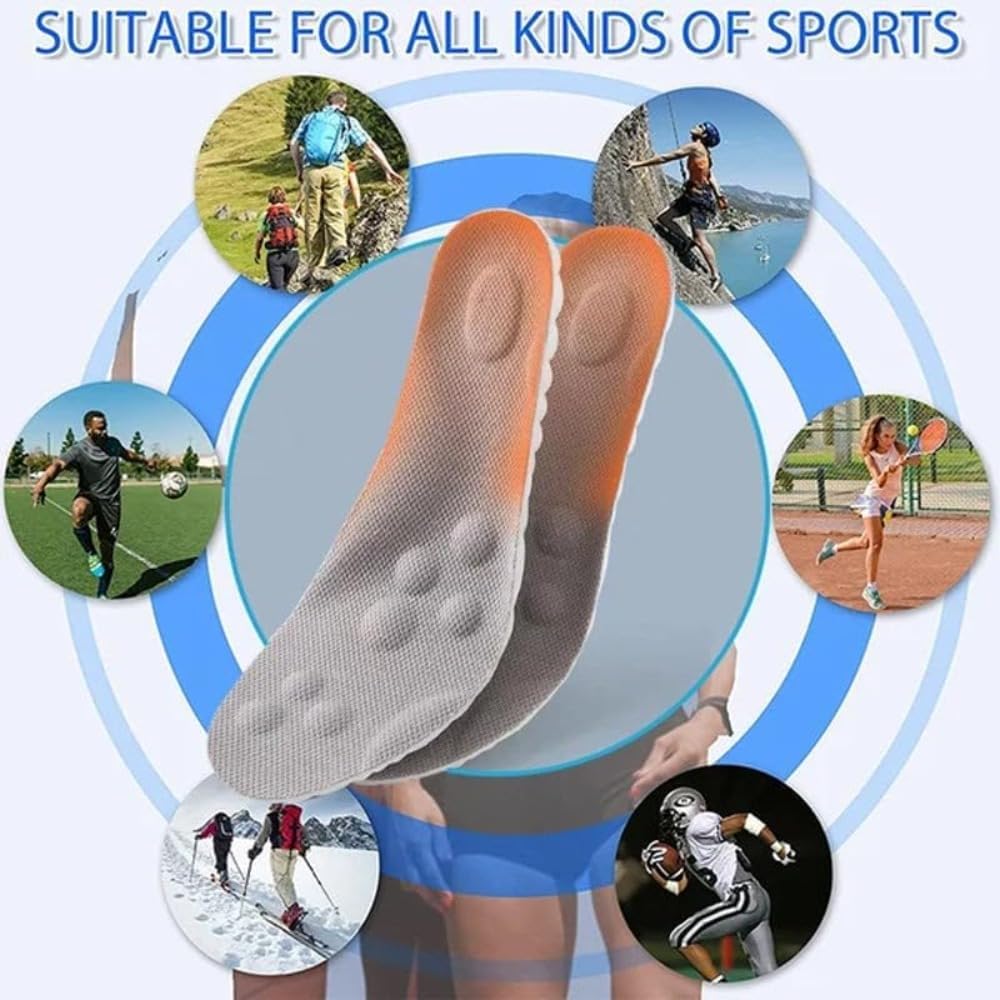 Cloud Insole for Women Men,4D Cloud Massage Shoe Insoles,Anti Fatigue,Shock Absorption,Foot Pain Relief,U-Shaped Memory Foam Insoles - Image 7