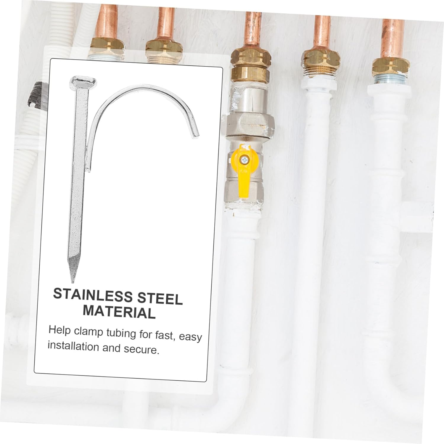 1bag Hook Tails Hook Nails for Pipe Support Random Easy Installation for Cpvc for and Plumbing Applications